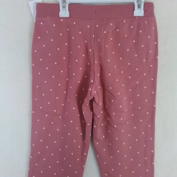 Oshkosh Fleece Lined High Rise Jogger Girl's Size 14 in‎ Pink Polka Dots - Picture 7 of 12